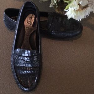 Born lizard penny loafers